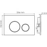 Система инсталляции для унитазов WASSERKRAFT DILL 61TLT.010.ME.PB02