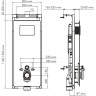 Система инсталляции для унитазов WASSERKRAFT SALM 27TLT.010.ME.BL.CH03